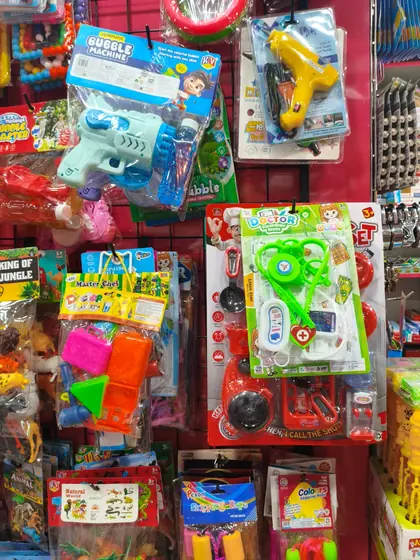 Bubble machines, doctor sets and role-play toys