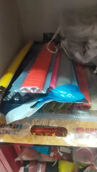 Cricket bats, pumps and the sports goods corner